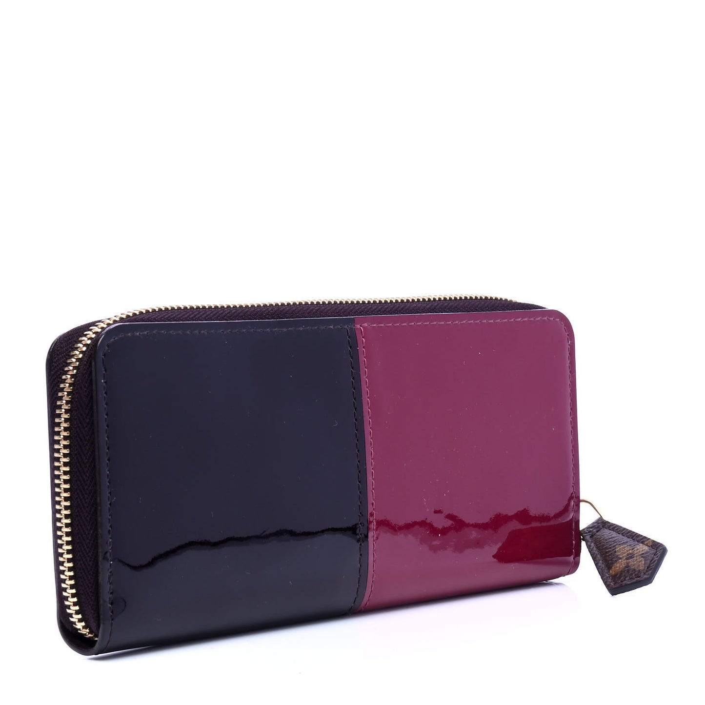 Patent Miroir Clemence Wallet Magenta Black