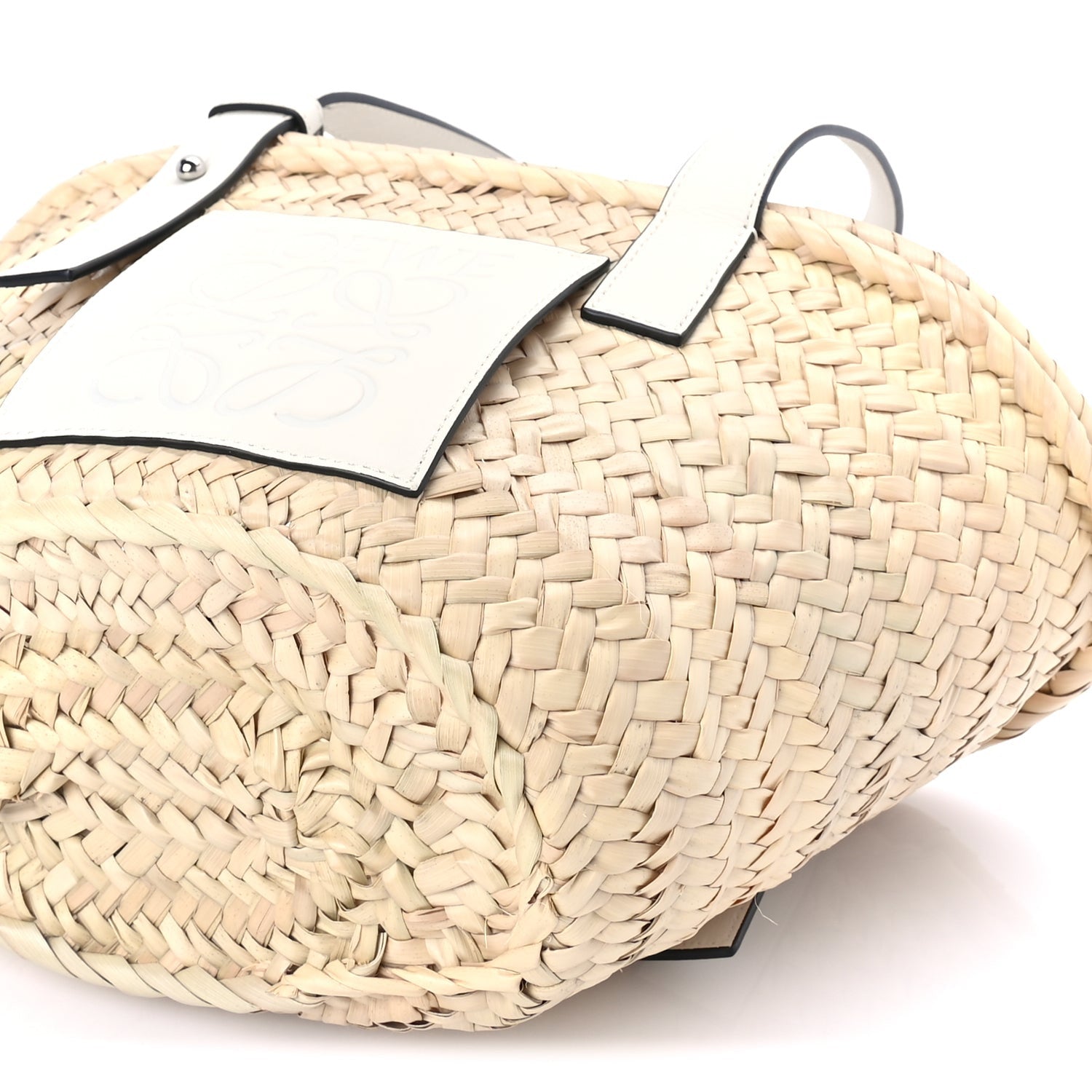 Loewe Raffia Mini Basket Tote Bag Natural White Natural white 9 of 9