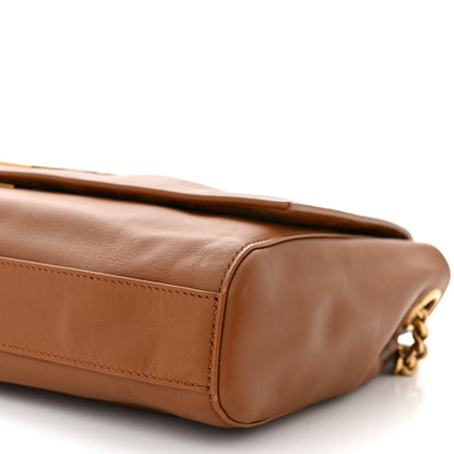 Saint Laurent Smooth Calfskin Suede Medium Reversible Monogram Kate Satchel Brick 17 of 17