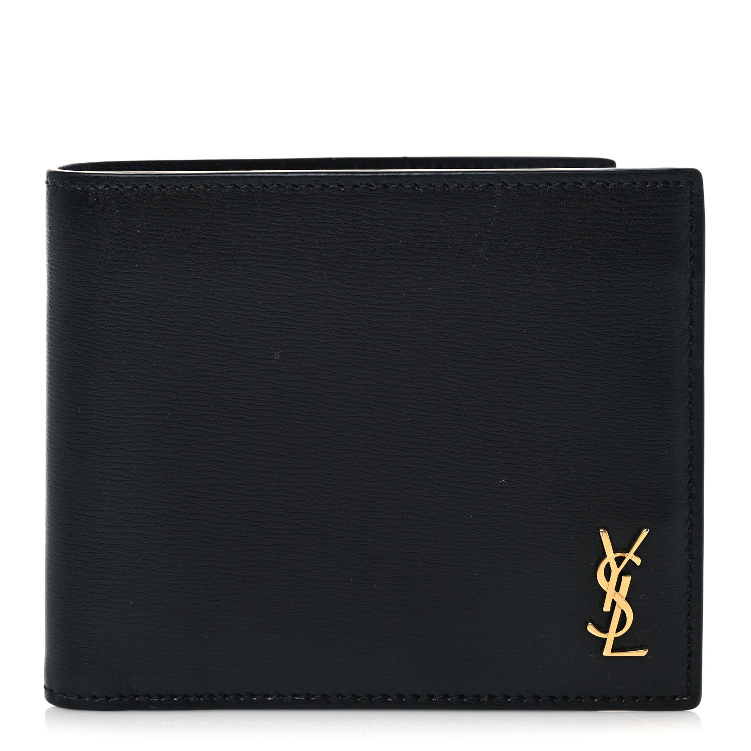 Saint Laurent Shiny Calfskin Tiny Bi-Wallet Black 1 of 6