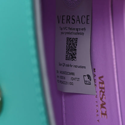 Versace Calfskin Mini La Medusa Bag Turquoise 7 of 7