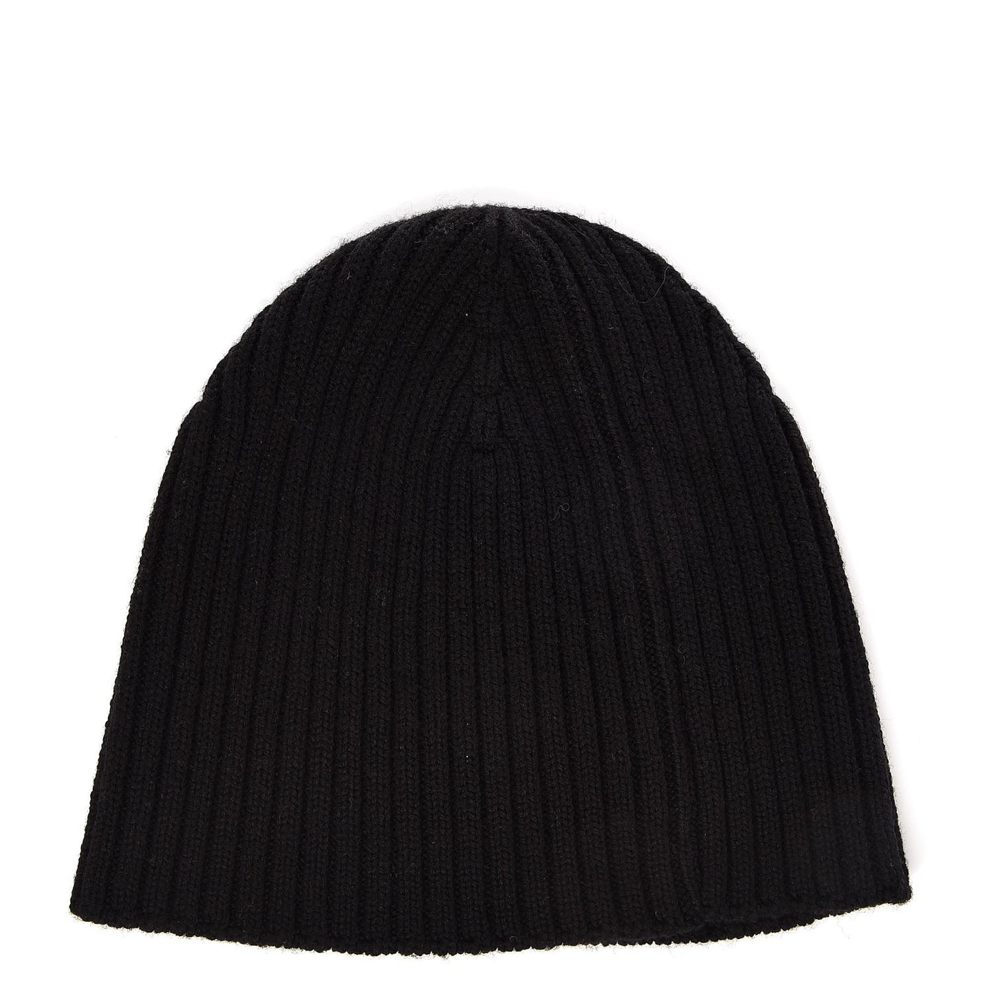 Wool Interlocking GG Logo Beanie Hat Black