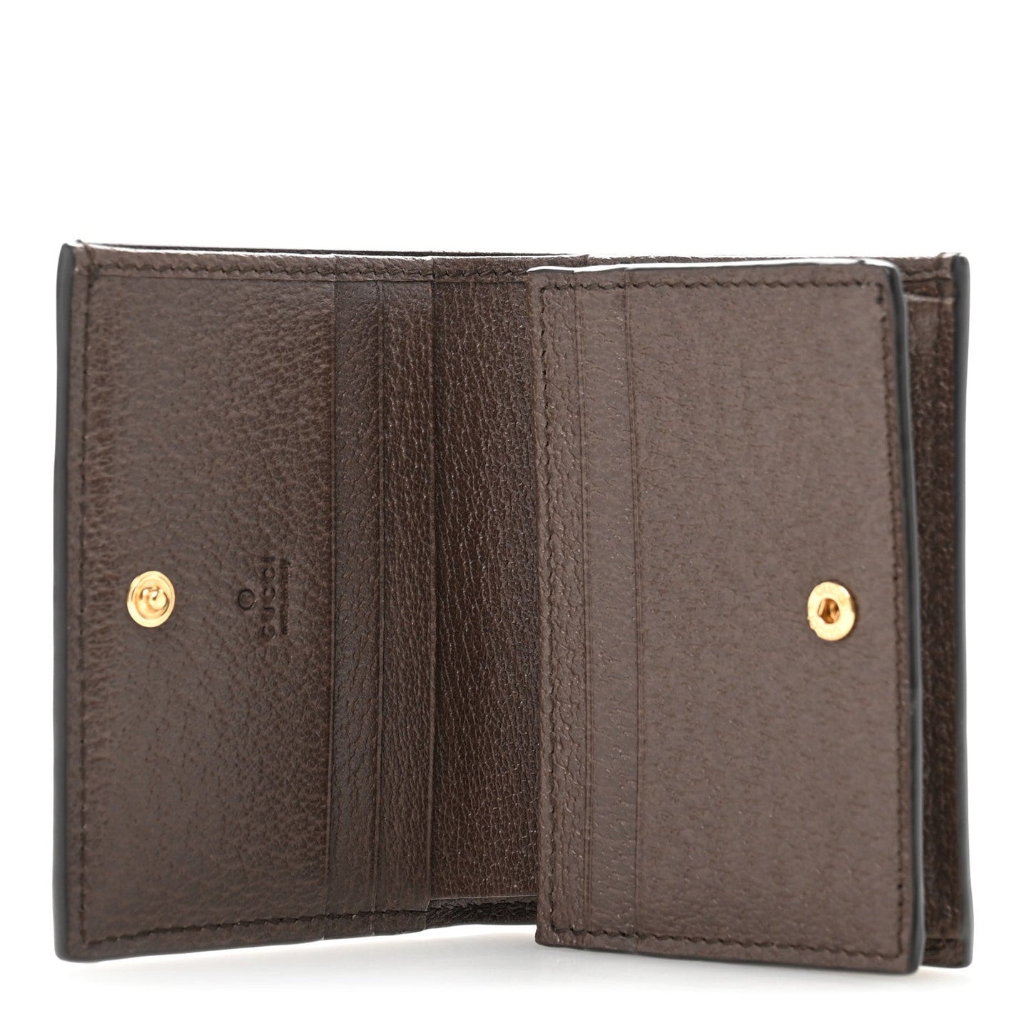 GG Supreme Monogram Web Ophidia Card Case Beige New Acero