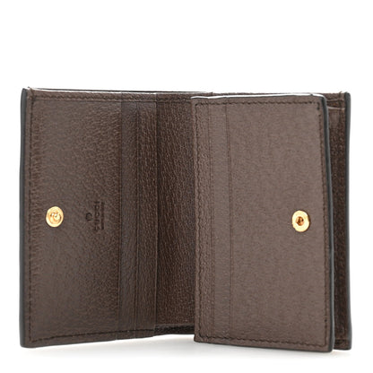 Gucci GG Supreme Monogram Web Ophidia Card Case Beige New Acero 5 of 7
