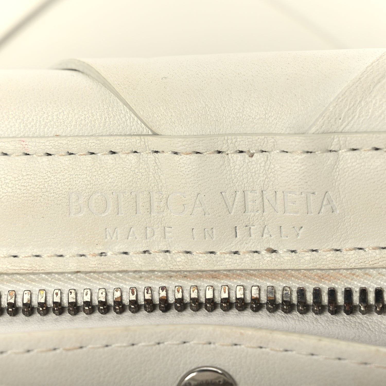 Bottega Veneta Nappa Maxi Blown Up Intrecciato Pouch Clutch  Optic White 6 of 8