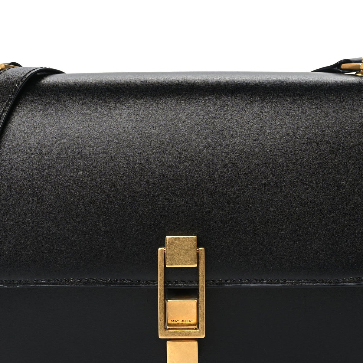 Smooth Calfskin Carre Satchel Black