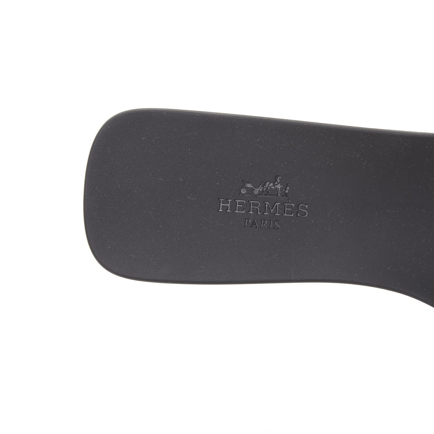 Hermes Rubber Aloha Sandals 38 Black 7 of 8