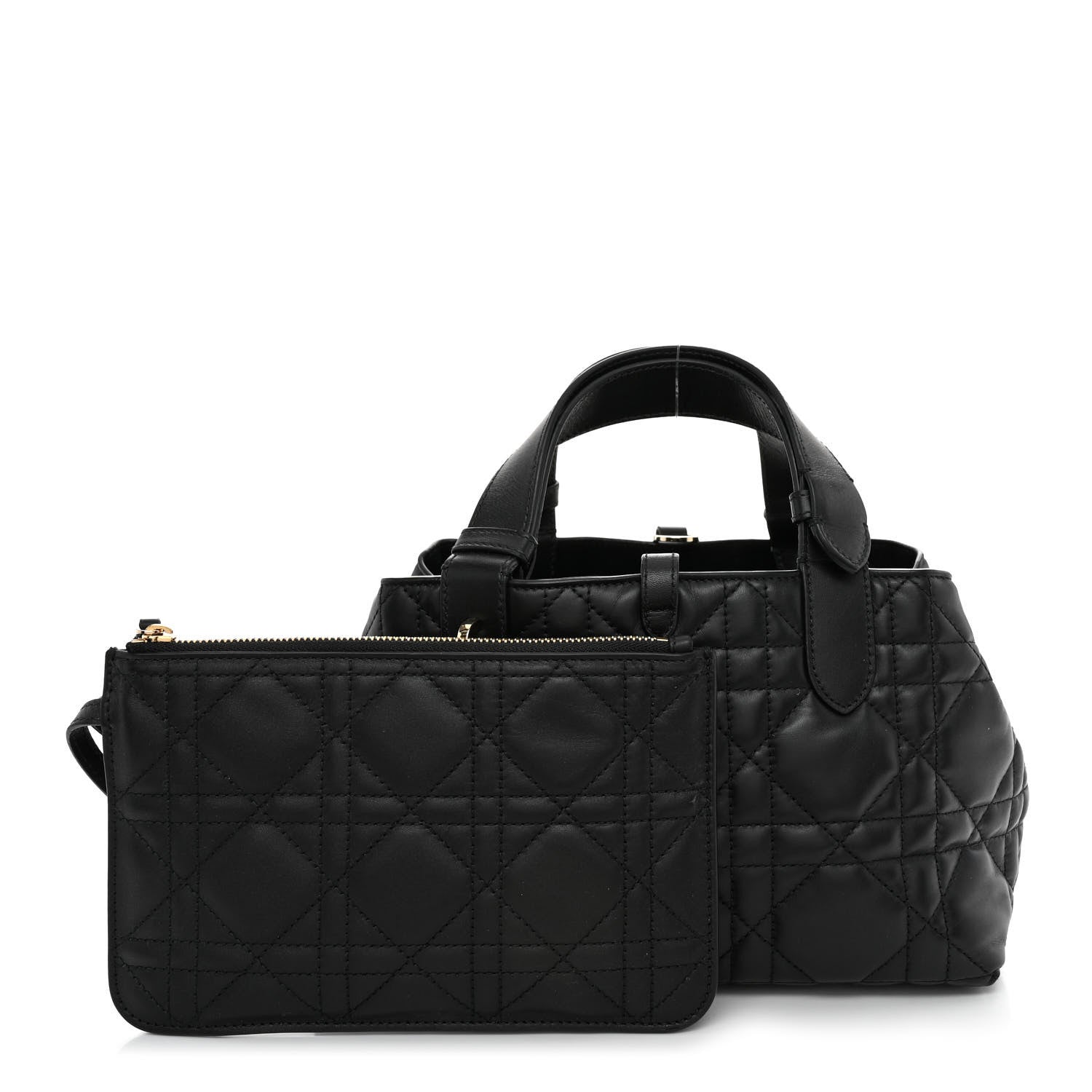 Christian Dior Calfskin Macrocannage Small Toujours Black 3 of 10