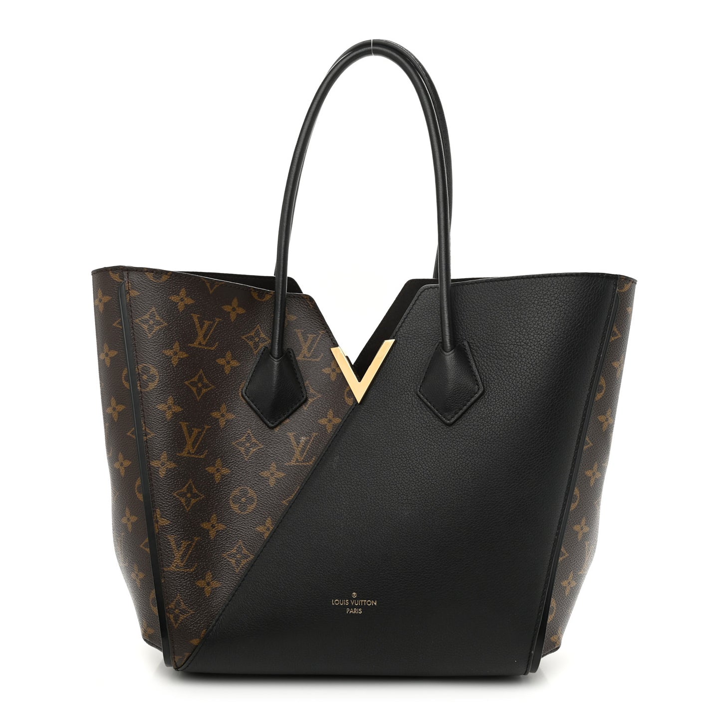 Calfskin Monogram Kimono Tote Black
