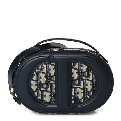 Christian Dior Oblique CD Signature Oval Crossbody Camera Bag Blue Multicolor Blue Multicolor 1 of 8