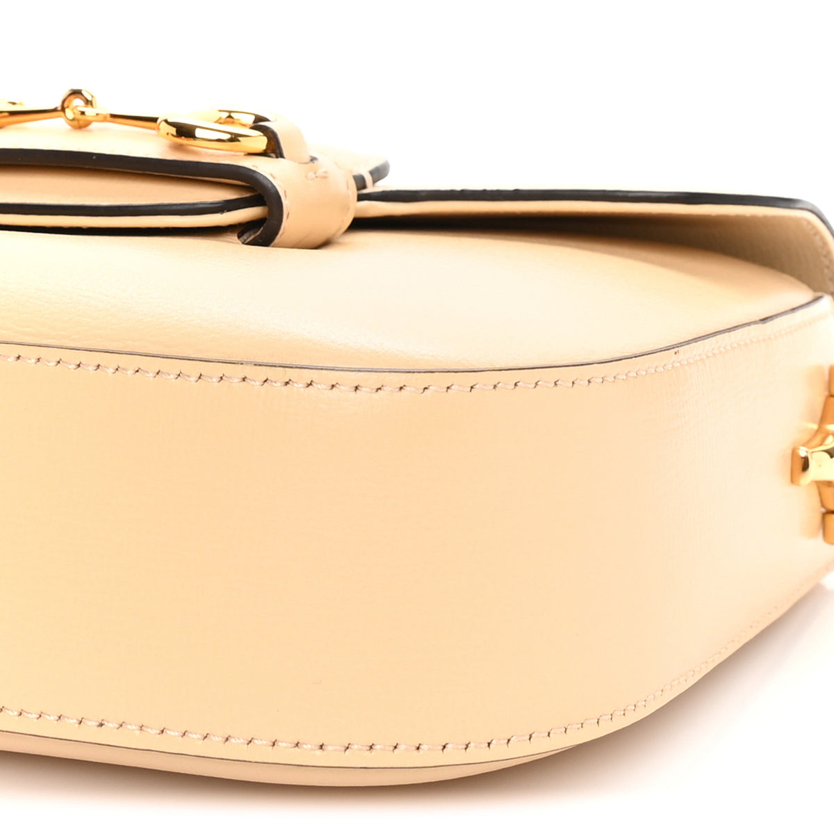 Azalea Calfskin Web Mini Horsebit 1955 Shoulder Bag Bubble Tea