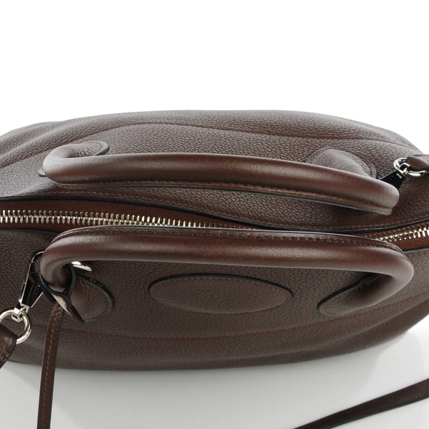 Hermes Taurillon Clemence Bolide 35 Chocolate 6 of 15