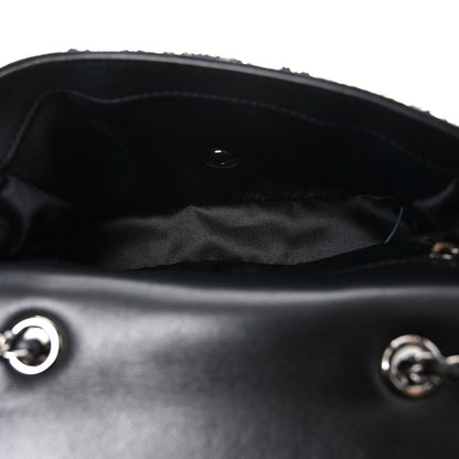 Chanel Sequin Mini Rectangular Flap Black White 5 of 11