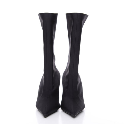 Balenciaga Jersey Crepe Extreme Pointed Toe Knife Booties 35 Black 2 of 7