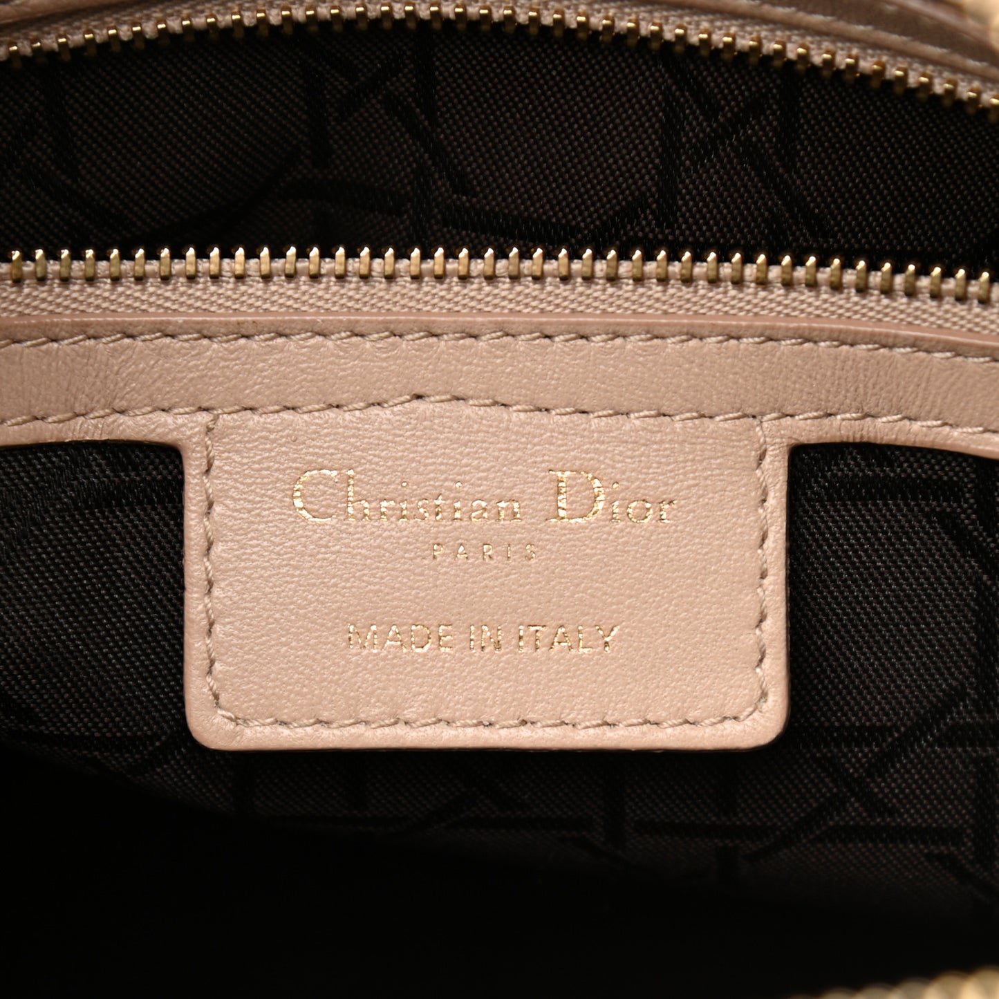 Lambskin Cannage Large Lady Dior Beige