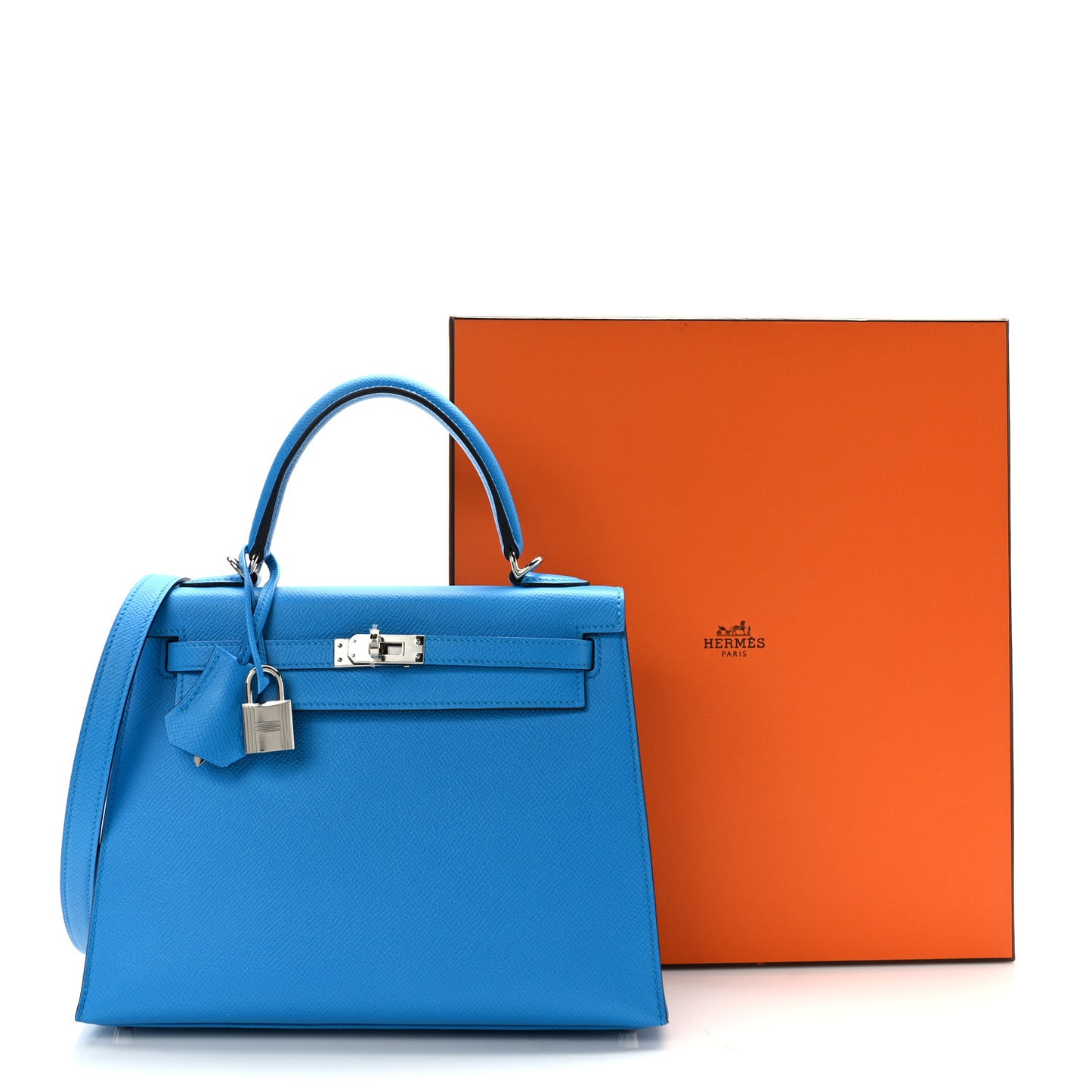 Epsom Kelly Sellier 25 Bleu Frida