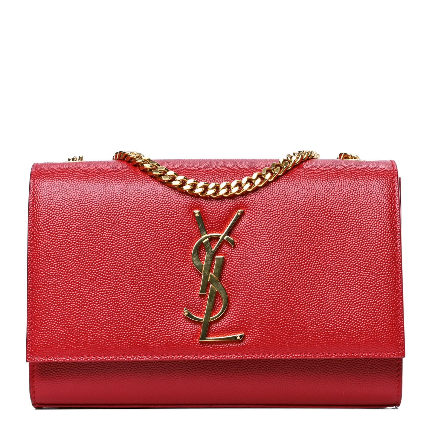 Grain De Poudre Small Monogram Kate Satchel Red