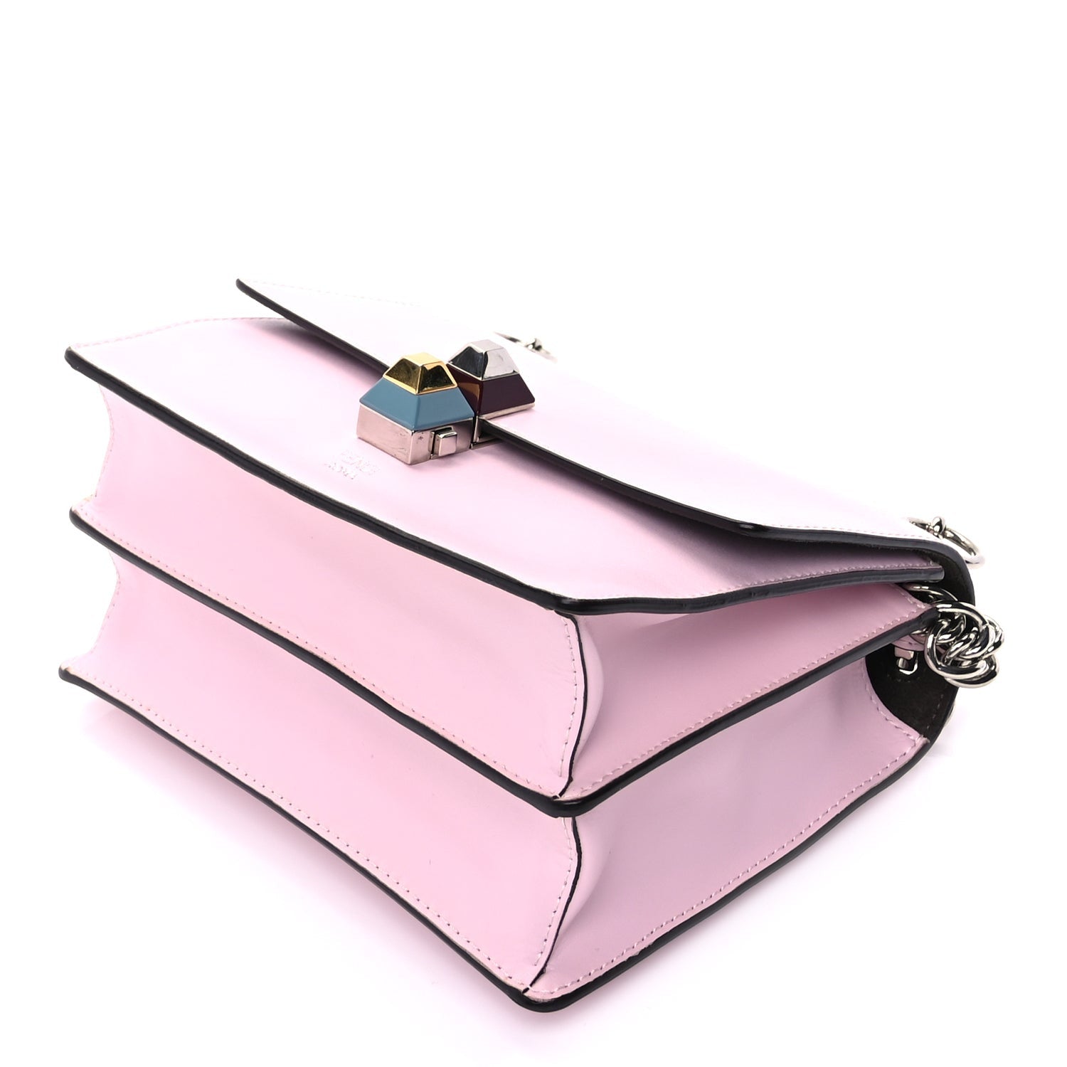 Fendi Vitello Liberty Studded Small Kan I Shoulder Bag   Peonia Multicolor 7 of 8