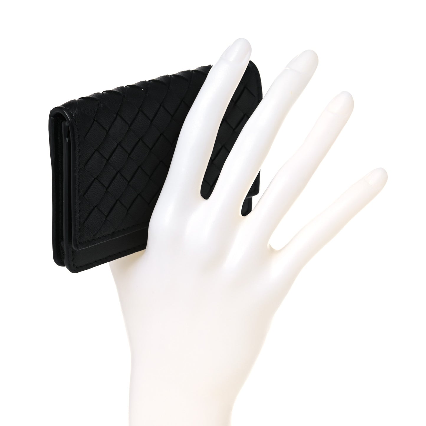 Nappa Intrecciato Card Holder Black