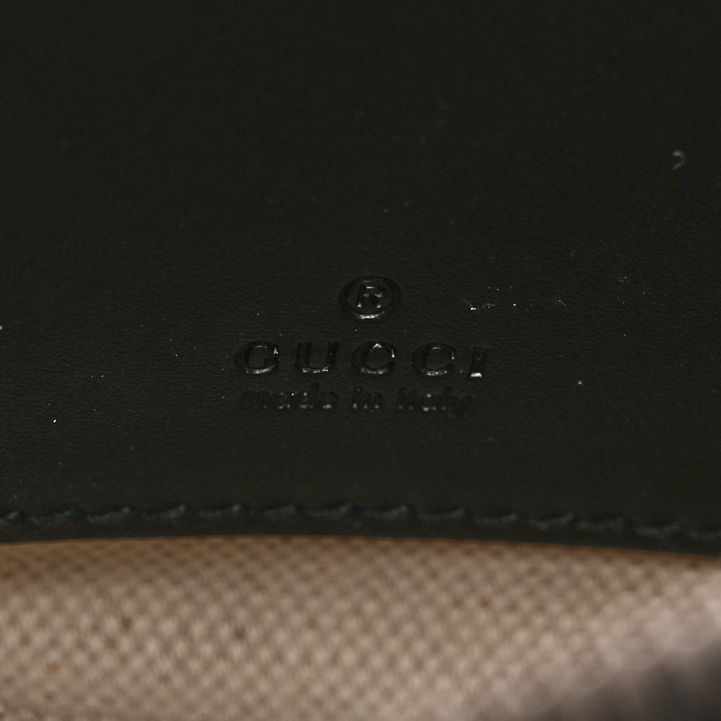 GG Supreme Monogram Bee Print Wrist Pouch Black