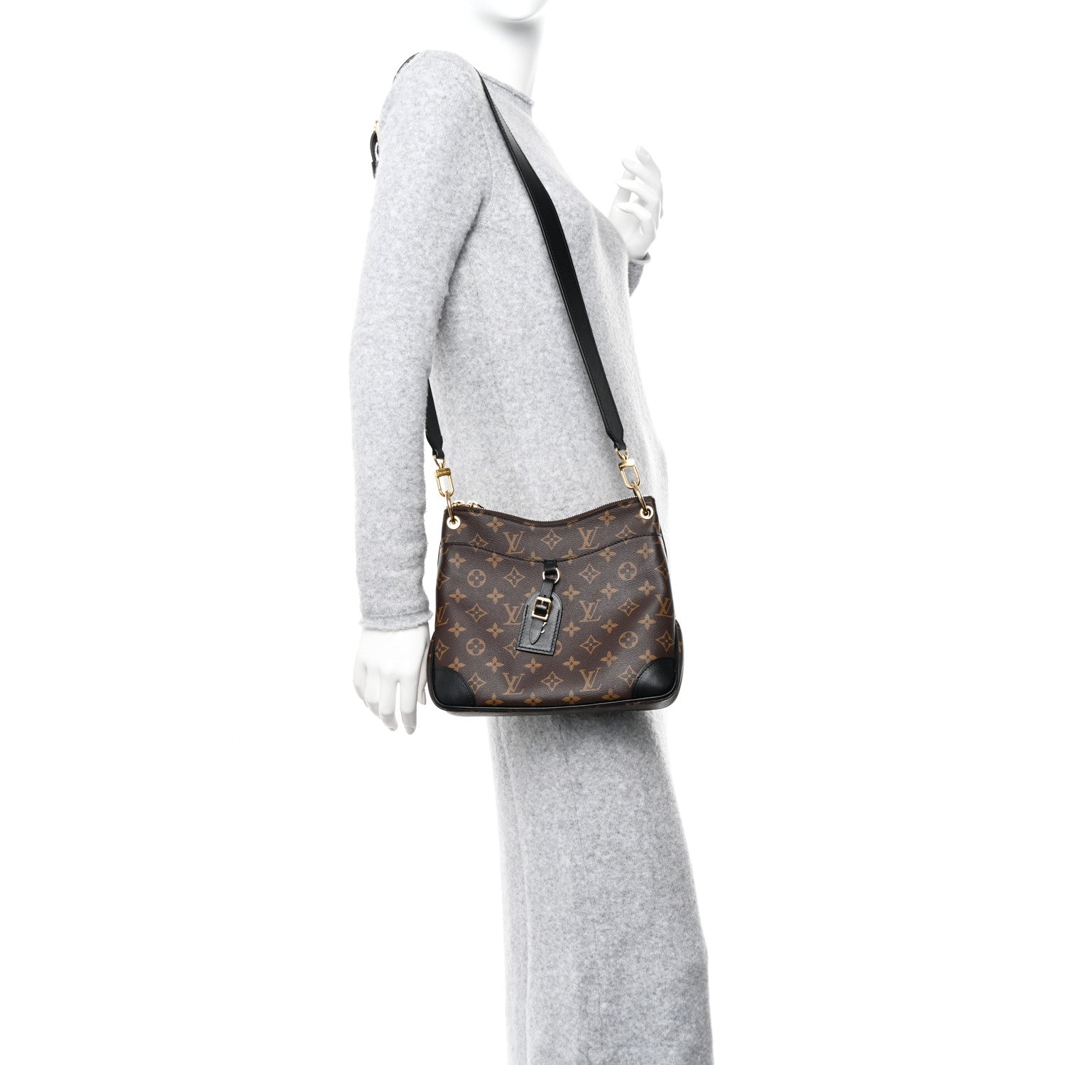 Louis Vuitton Monogram Odeon PM Black 2 of 11