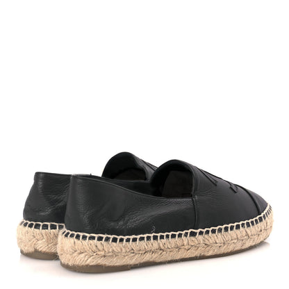 Chanel Calfskin CC Espadrilles Black 5 of 9