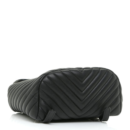Chanel Calfskin Chevron Quilted Small Urban Spirit Backpack Black 4 of 14