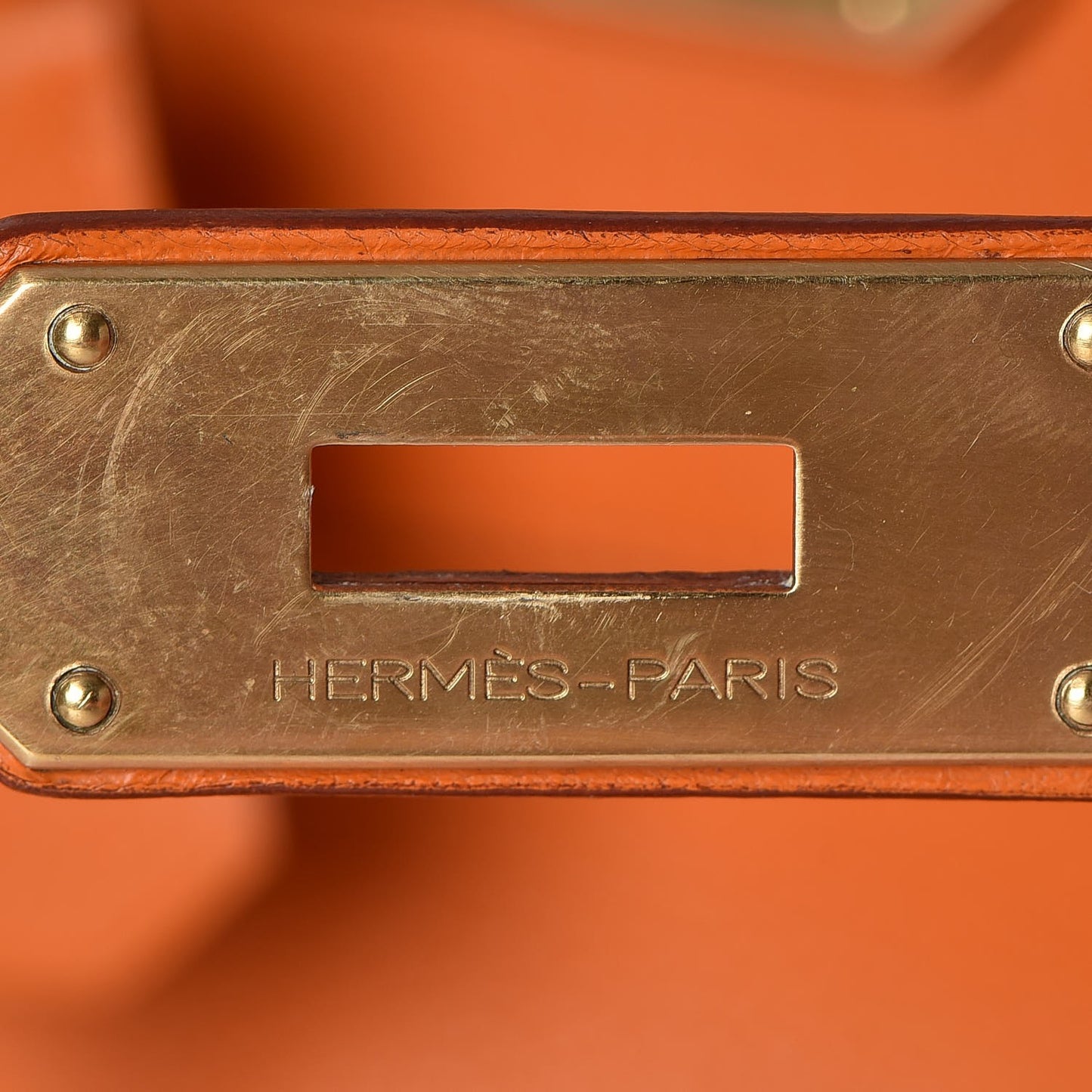 Taurillon Clemence HAC Birkin 40 Orange