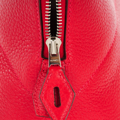 Hermes Taurillon Clemence Bolide 35 Rouge Casaque 7 of 9