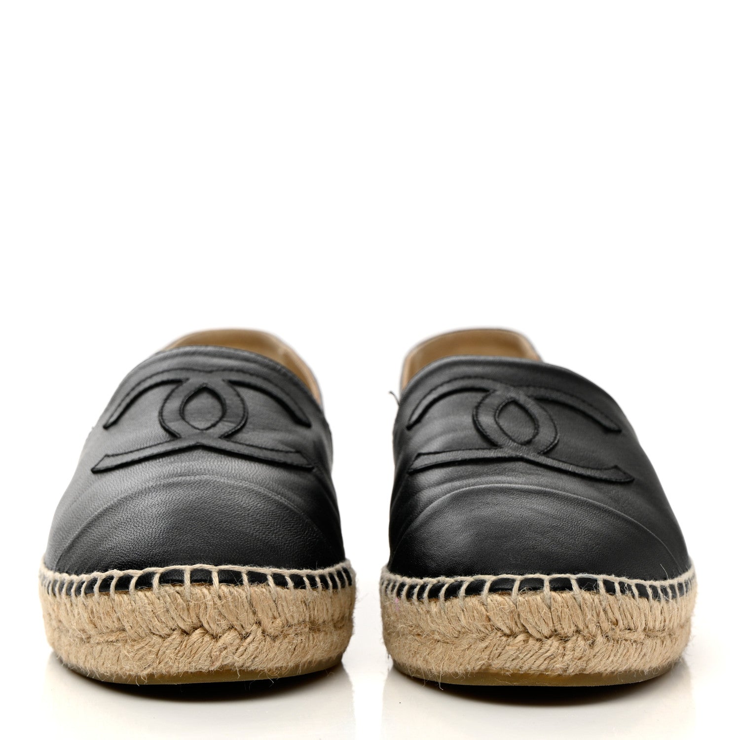 Chanel Lambskin CC Espadrilles 40 Black 2 of 16