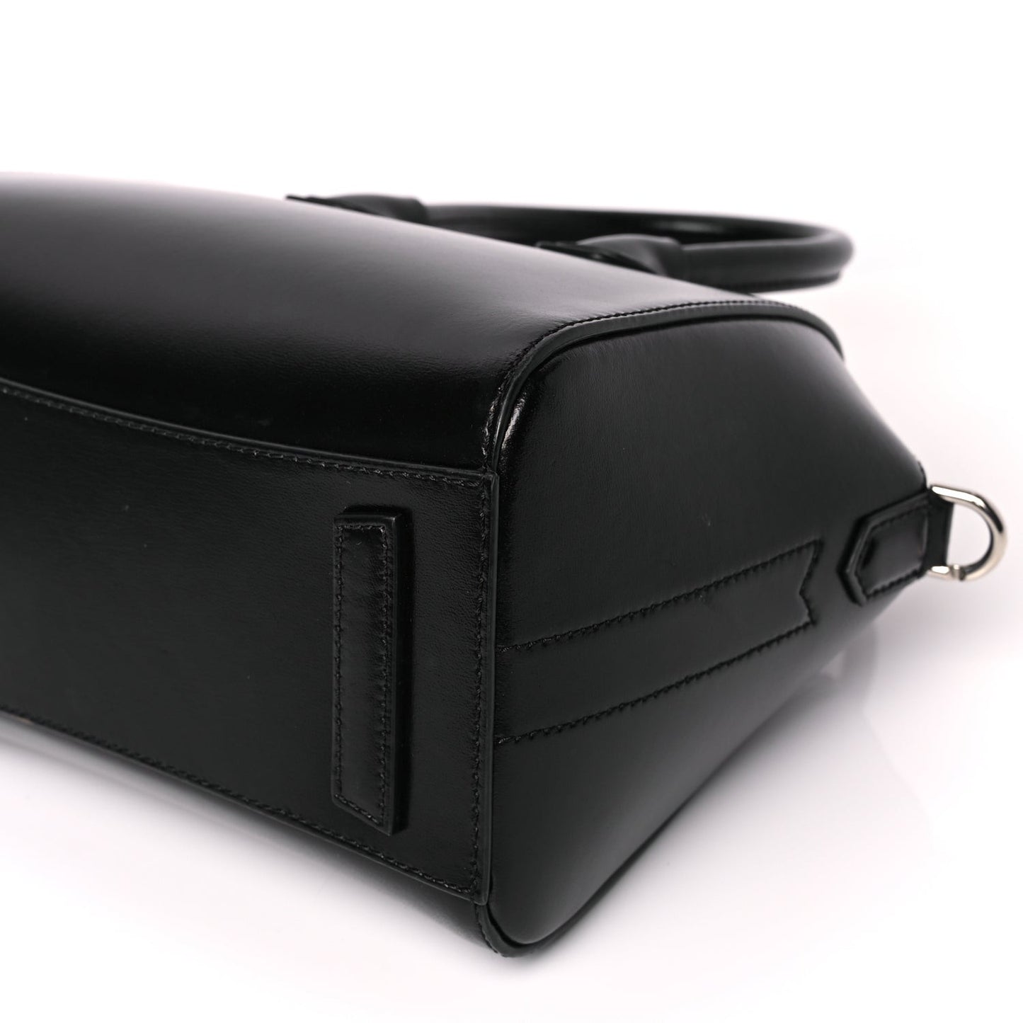 Shiny Lord Calfskin Mini Antigona Black