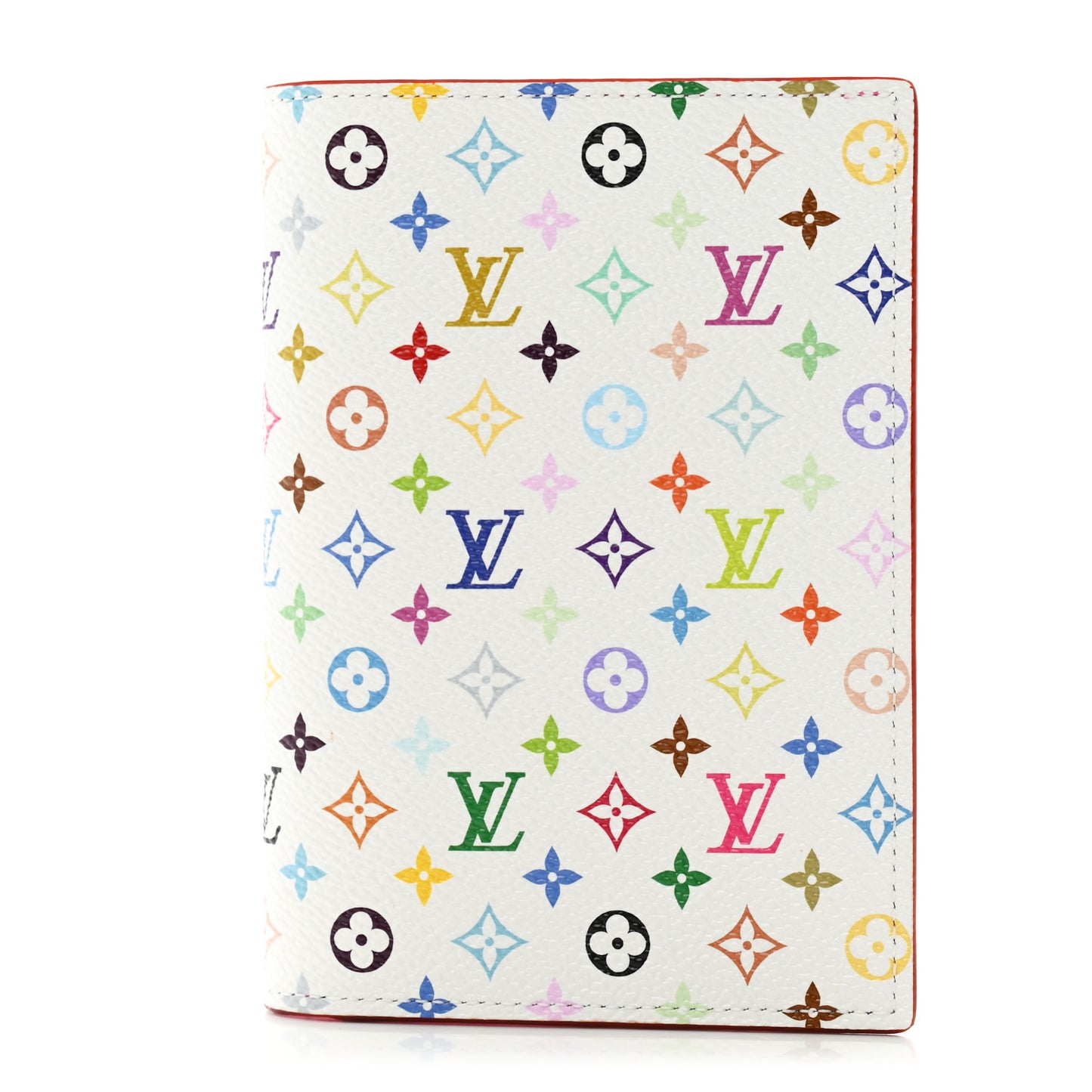 LV X TM Monogram Multicolor Passport Cover White