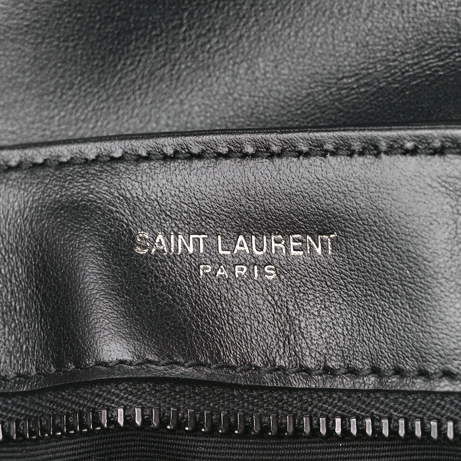 Saint Laurent Calfskin Y Quilted Monogram Monochrome Toy Loulou Crossbody Bag Black 6 of 11
