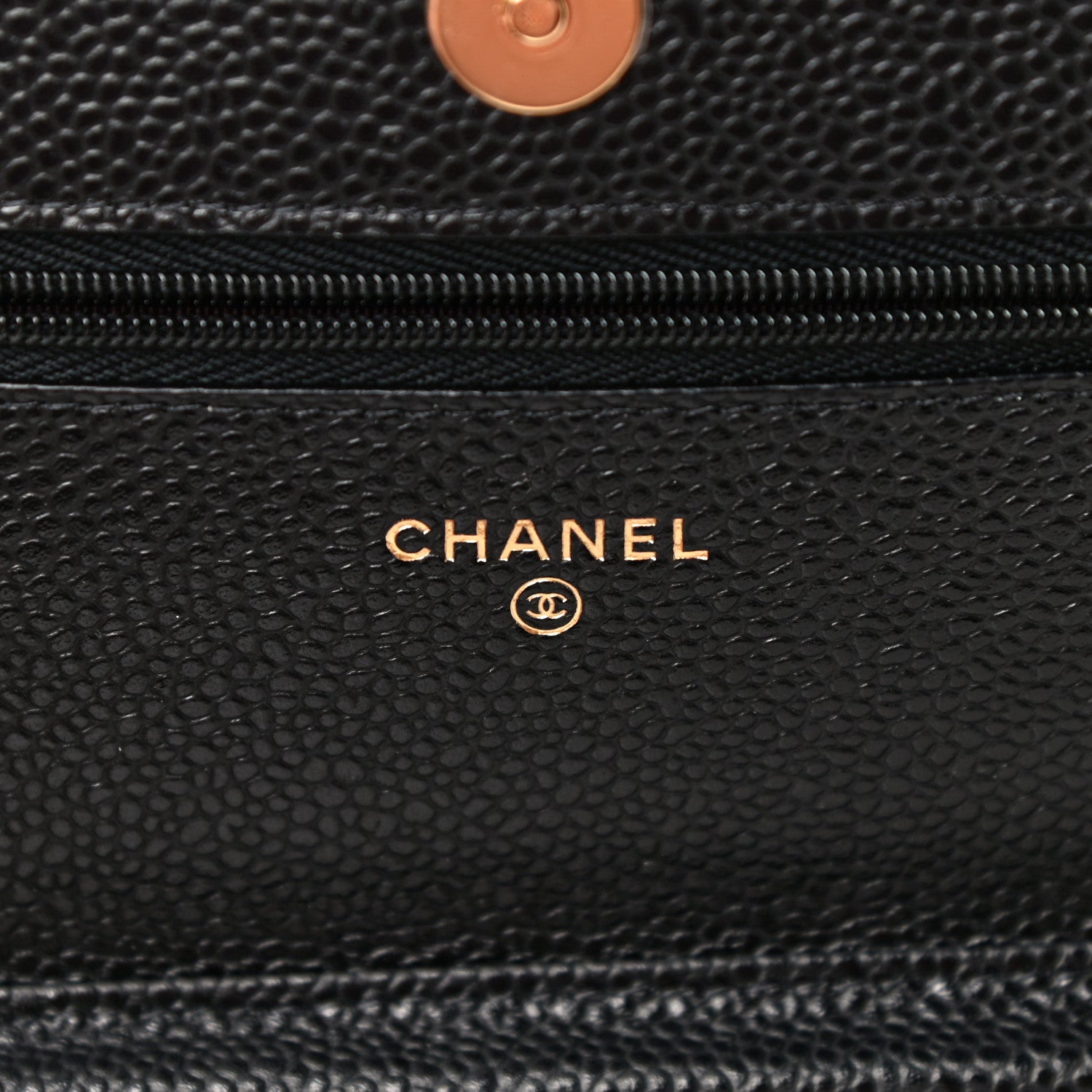 Chanel Caviar Quilted Wallet On Chain WOC Black 6 of 12