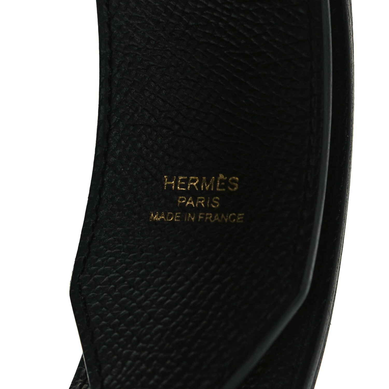 Hermes Epsom 30mm Hexagone Tressage Shoulder Strap Black Craie 2 of 4