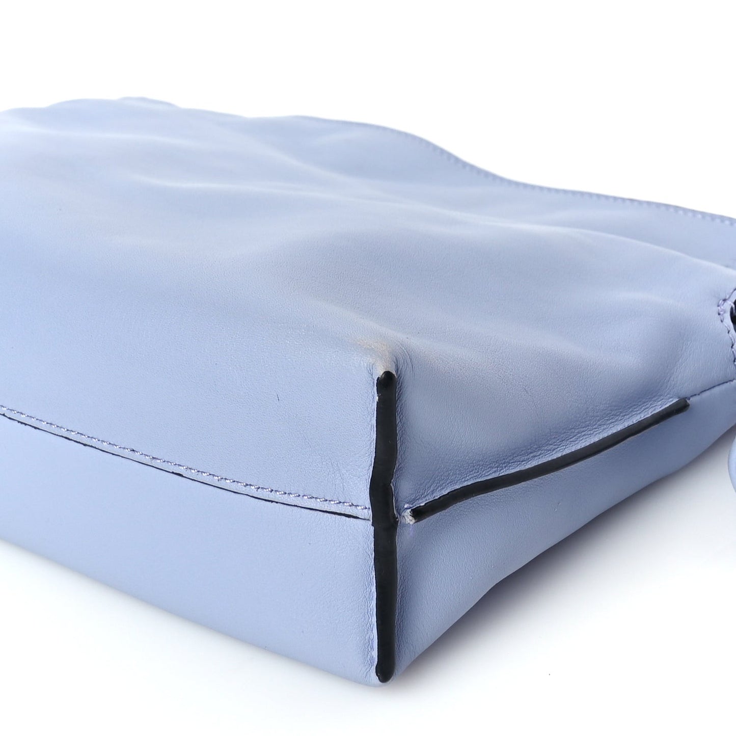 Calfskin Mini Flamenco Knot Bag Indigo Tan