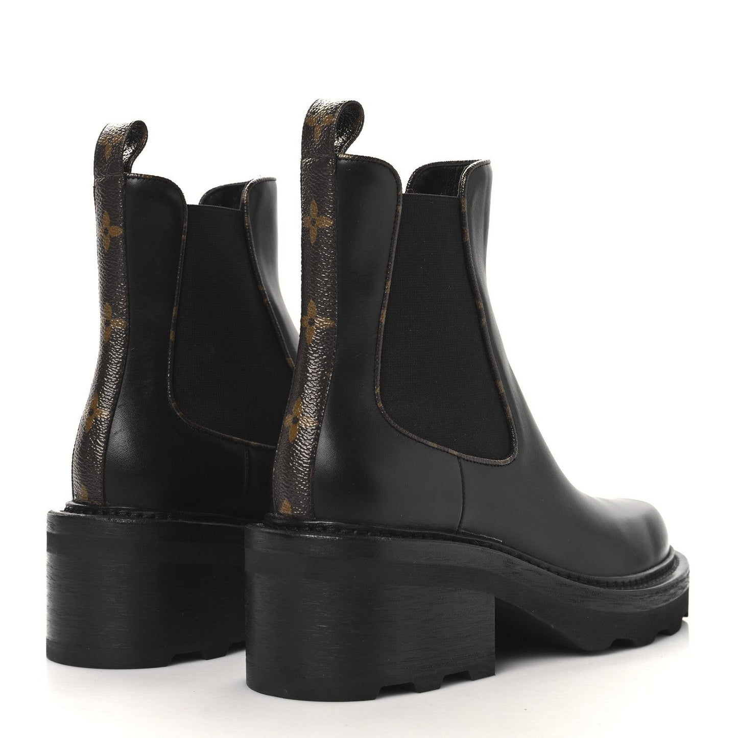 Calfskin Monogram Beaubourg Ankle Boots Black