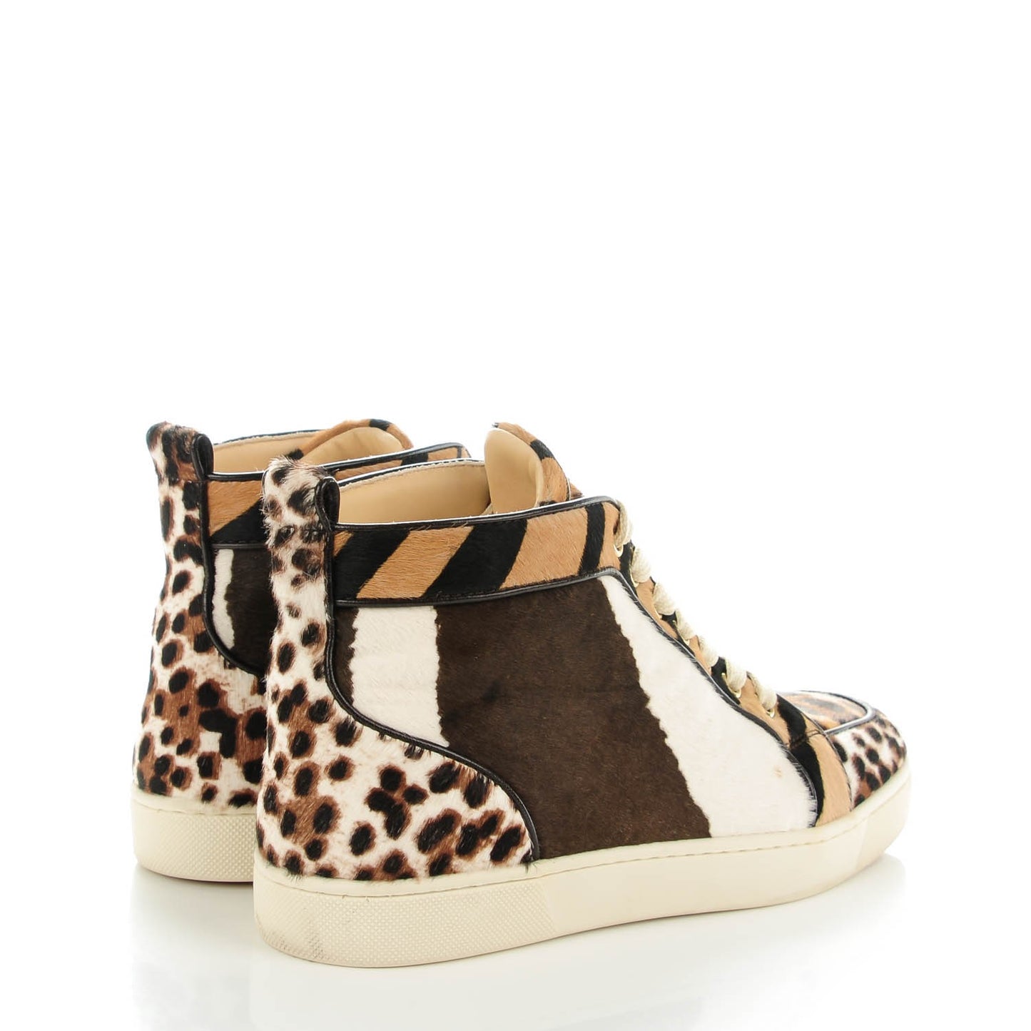 Calf Hair Animal Print Rantus Orlato Flat Sneakers 38.5 Multicolor