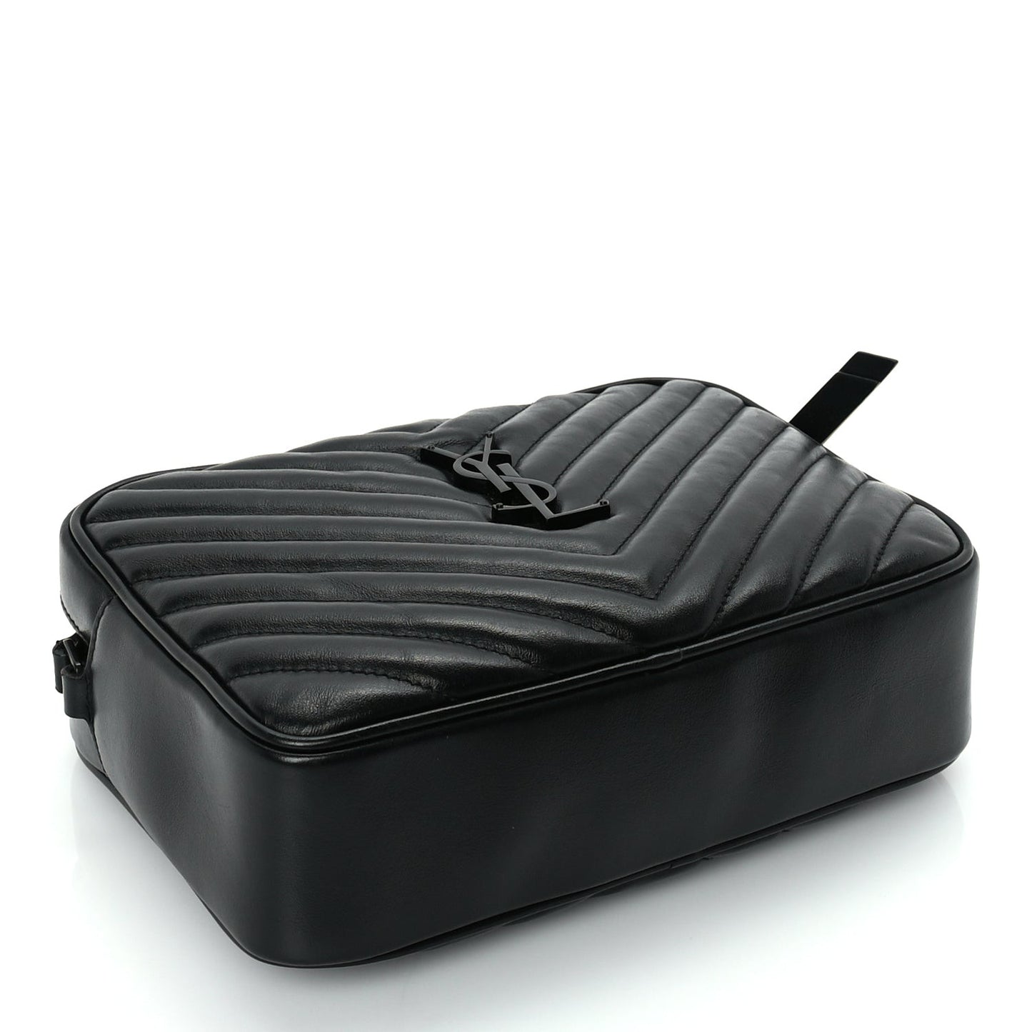 Calfskin Matelasse Monogram Monochrome Lou Camera Bag  Black