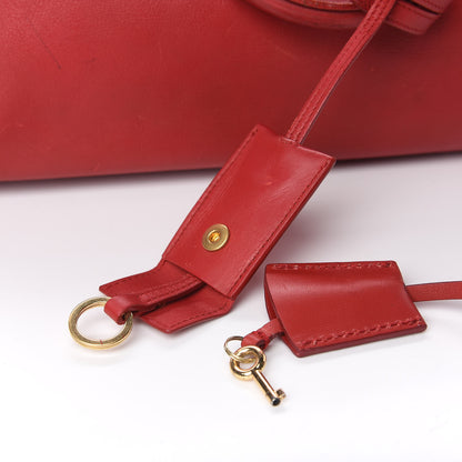 Saint Laurent Calfskin Medium Classic Y Cabas Red 14 of 15