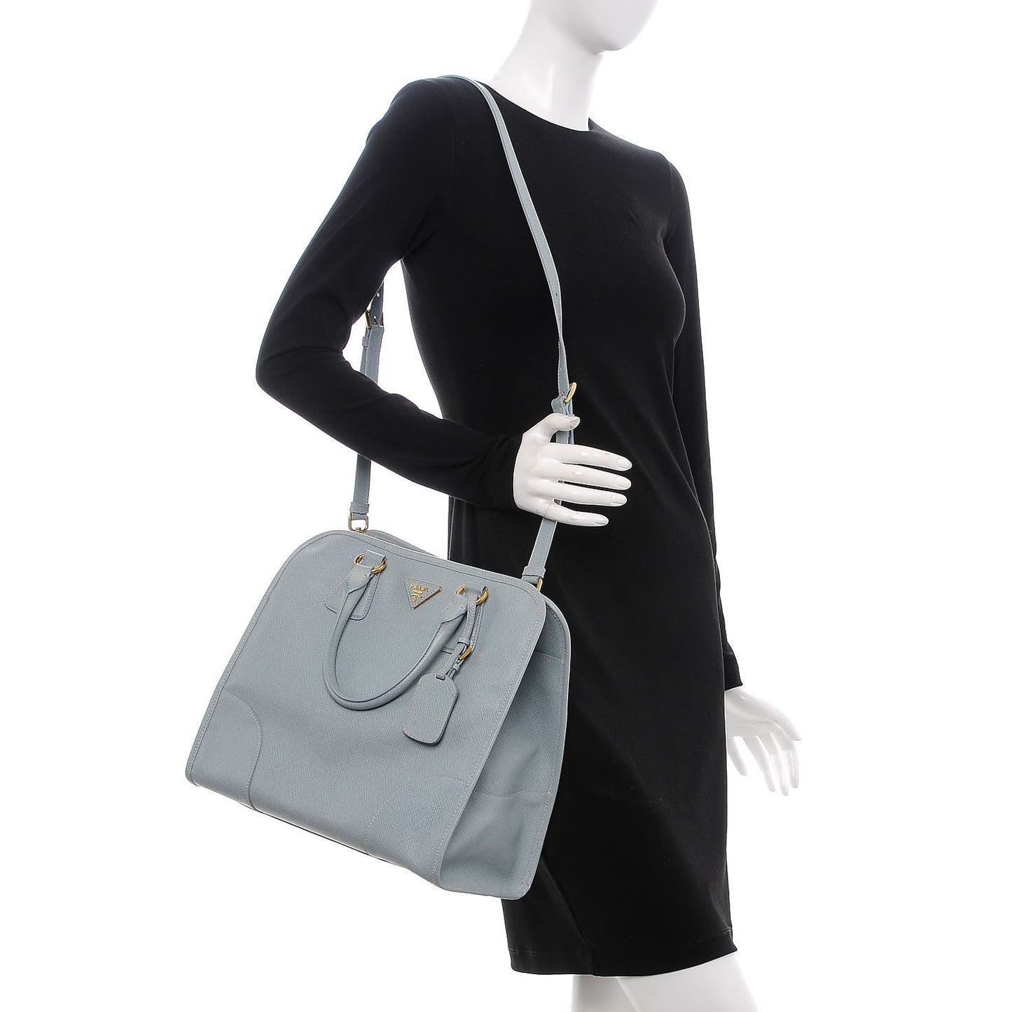 Saffiano Lux Shopping Tote Lago