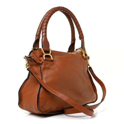 Chloe Calfskin Small Marcie Satchel Tan 3 of 16