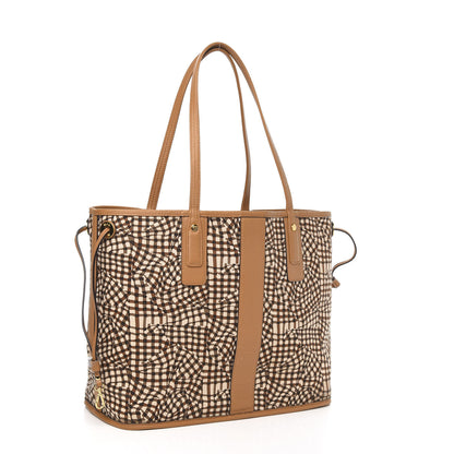 MCM Visetos Medium Liz Reversible Shopper Tote Cognac 6 of 18