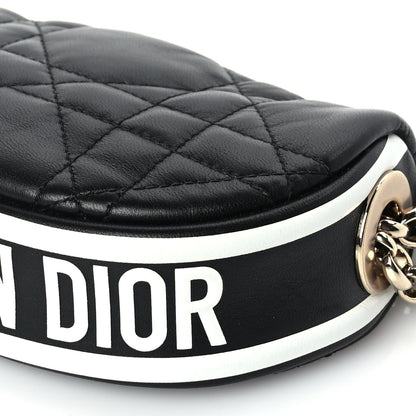 Christian Dior Lambskin Cannage Micro Dior Vibe Hobo Bag Black 8 of 8