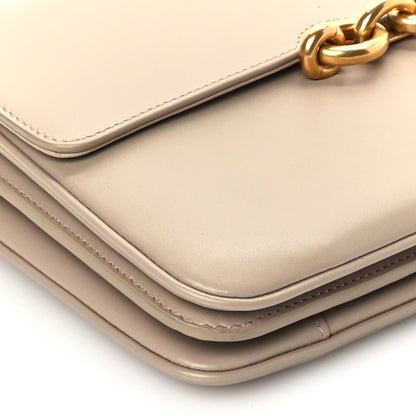 Saint Laurent Smooth Calfskin Le Maillon Satchel Beige 7 of 8