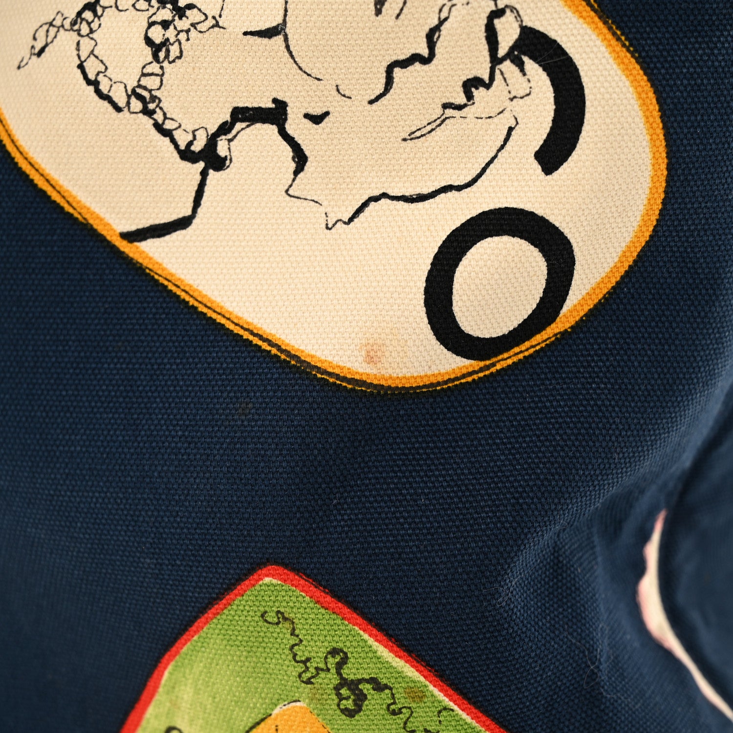 Chanel Canvas Coco Hearts Print Tote Blue 13 of 14