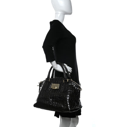 Jimmy Choo Calfskin Crocodile Embossed Bag 2 of 11