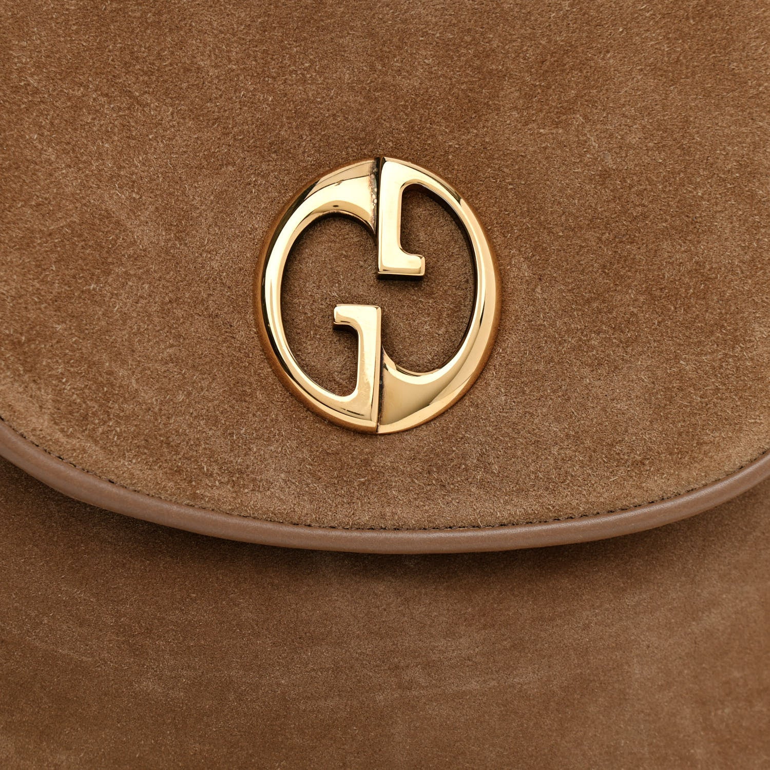 Gucci Suede Cudu Medium 1973 Shoulder Bag Marron Glace 8 of 10