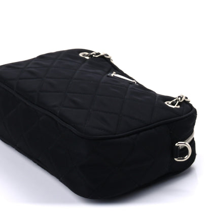 Prada Nylon Tessuto Impuntu Quilted Bandoliera Crossbody Bag Black 8 of 8
