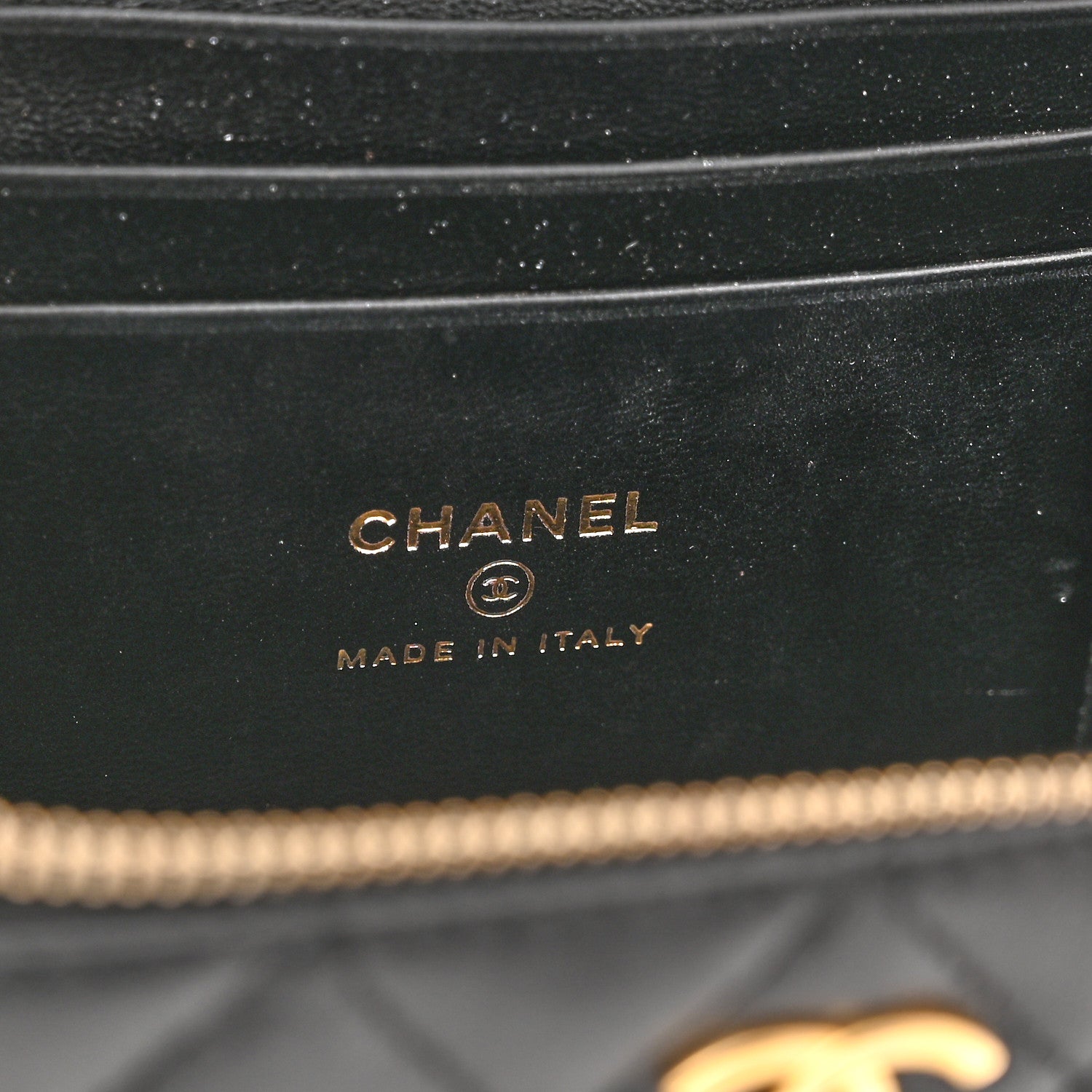 Chanel Lambskin Quilted Metal Small Top Handle Vanity Case With Chain Black 7 of 12